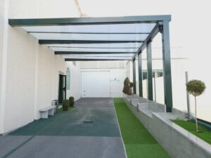 Área fumadores tanatorio